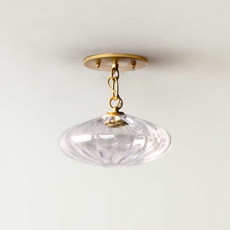 Agave Espadin Mini Semi Flush Clear Glass