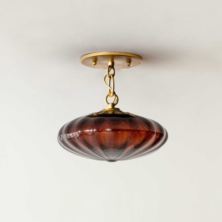 Agave Espadin Mini Semi Flush Cobre Glass