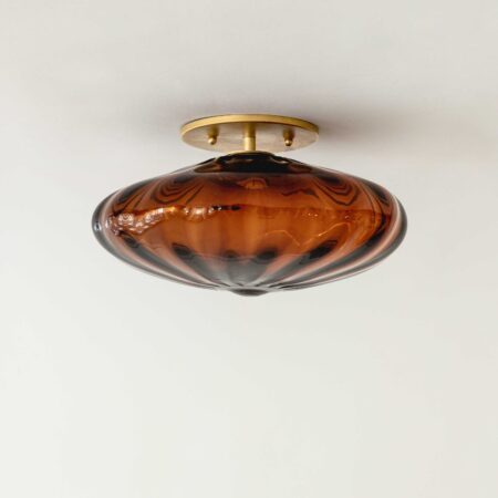 Agave Espadin Flush Mount Cobre Glass