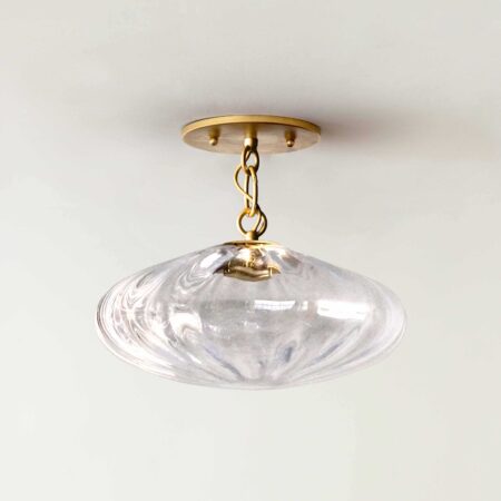 Agave Espadin Semi-Flush Clear Glass