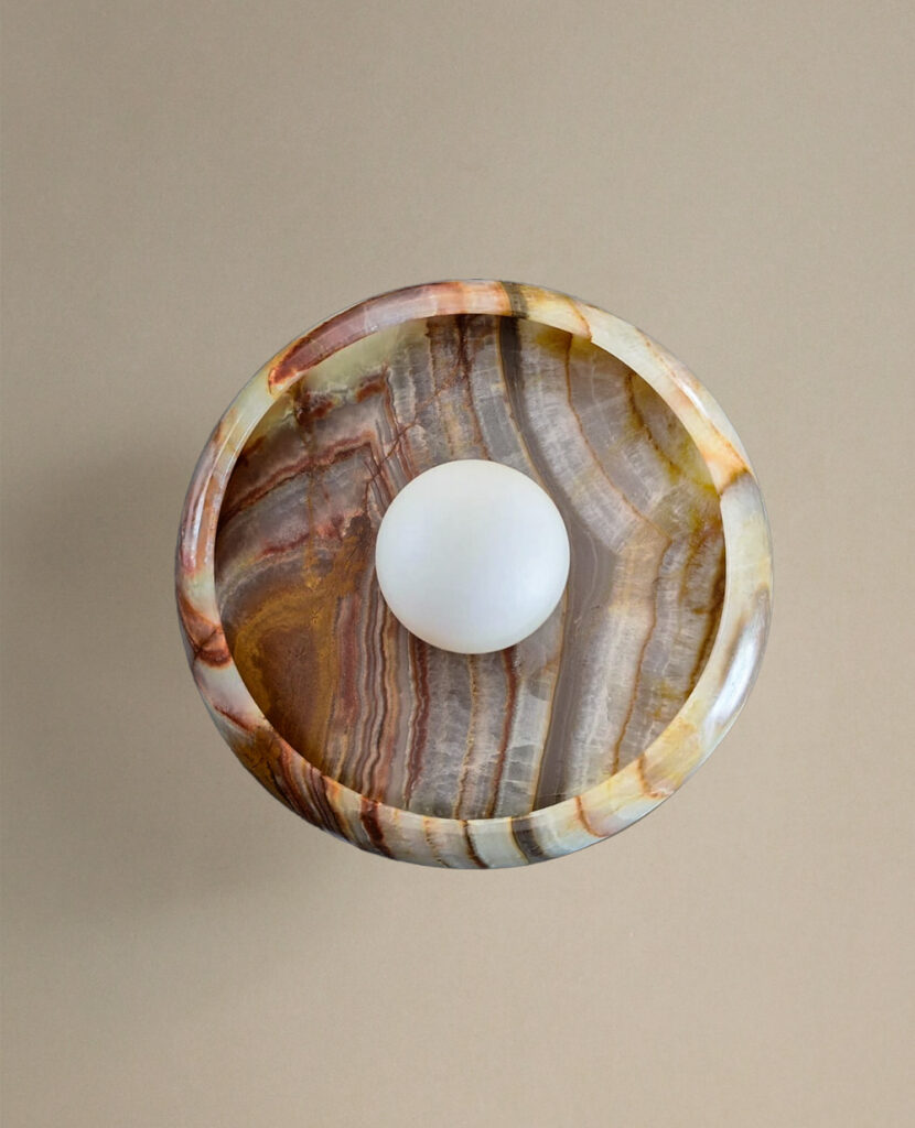 piedra sconce in terra onyx