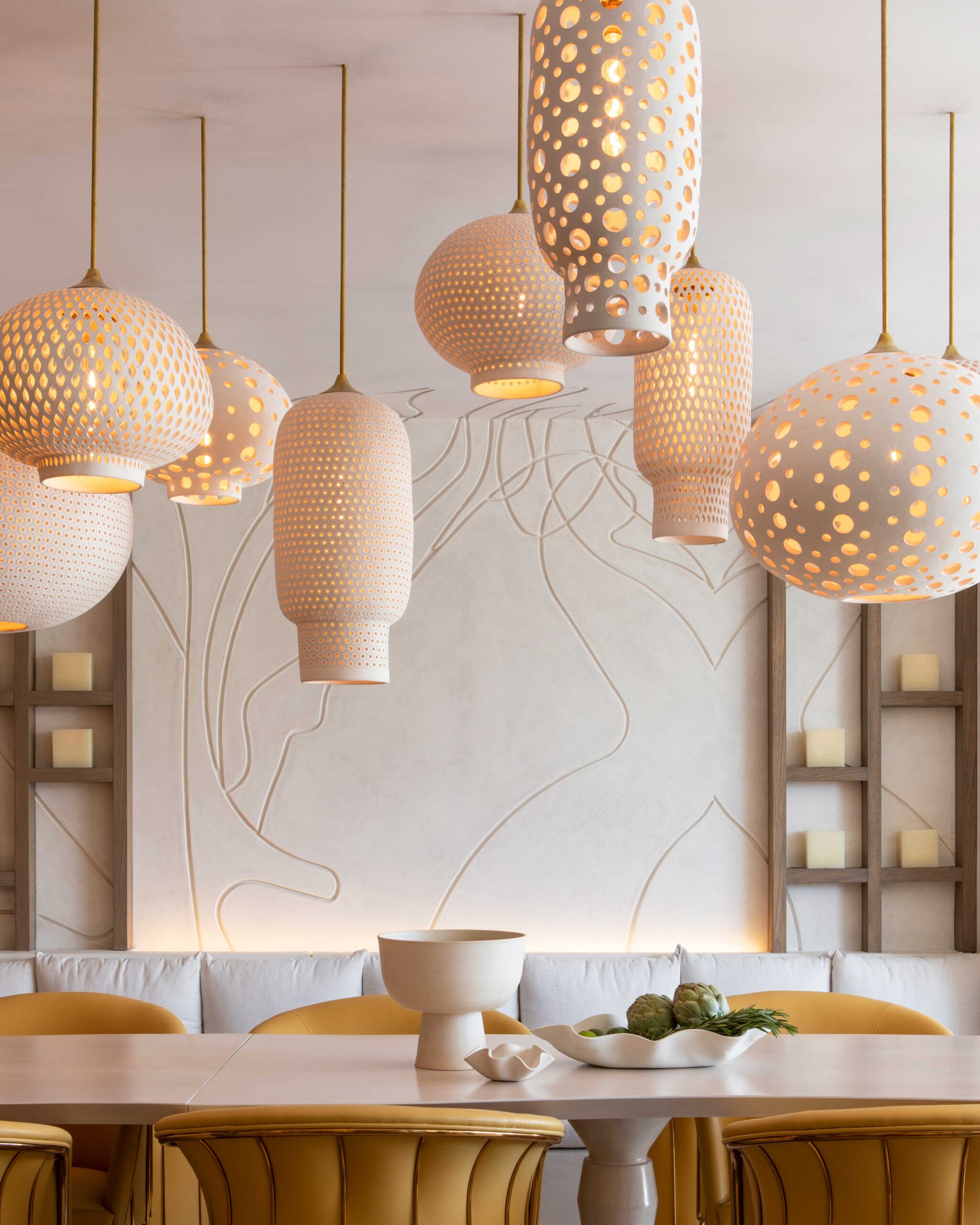 clay lighting pendants