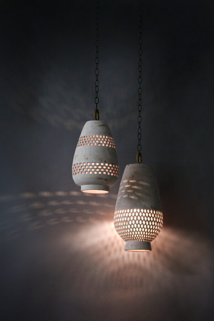 LAvivaHome_Flor-de-Bronce_Capullo-Sconce_PhotoByAlejandroRamirez_037-1366x2048_3 White ceramic pendant lights perfect for living room lighting
