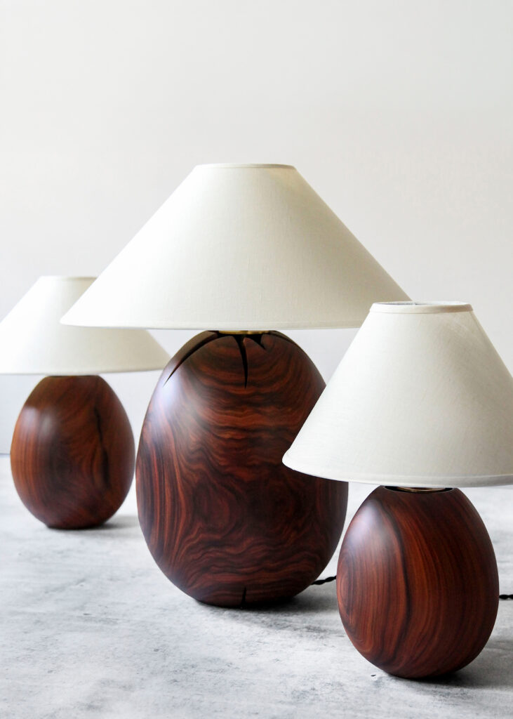Wood table lamps