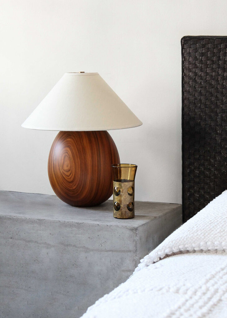 Wood table lamps