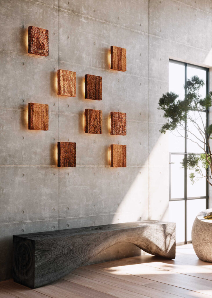 Martillado_Banner_04 wood lighting sconces